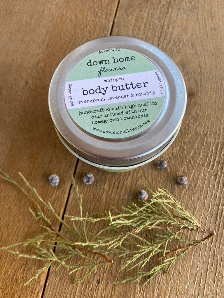 Whipped Body Butter - evergreen, lavender & rosehip